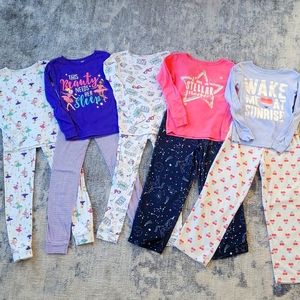 5 pairs Girls Carter's Pajamas